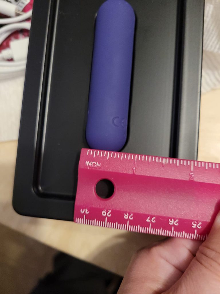 plusOne Bullet Vibrator Review: Small, Sexy, and Shockingly Powerful 6 plusOne Bullet Vibrator measurement
