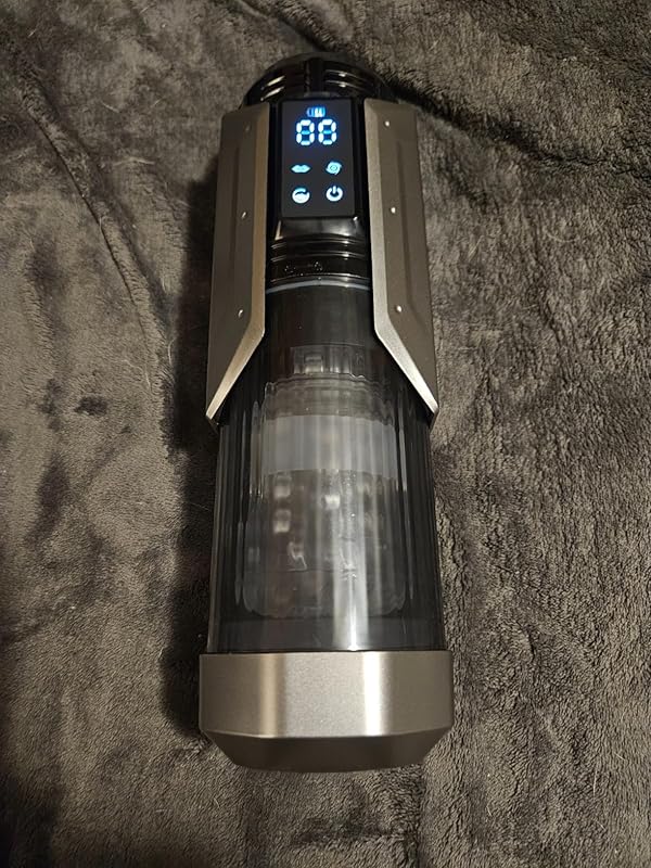 Queen Kendal Vacuum Sucking & Vibrating Masturbator Review 7 Disassembled Queen Kendal masturbator showing removable sleeve and internal structure